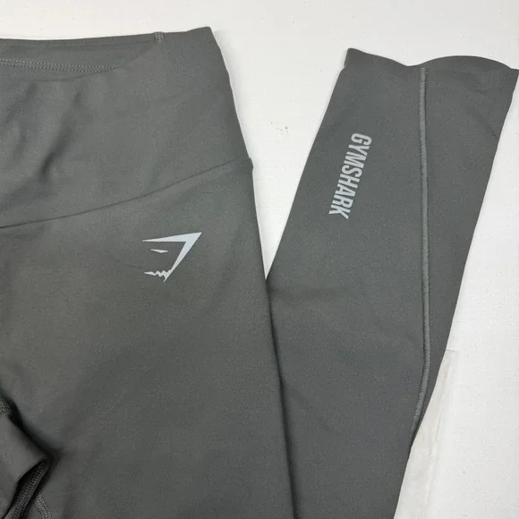 Gymshark Speed Training Leggings Womens XS Charcoal Grey Athleisure Seamless NEW - Picture 3 of 8